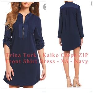 Trina Turk - Zip Front Shirt Dress - XS